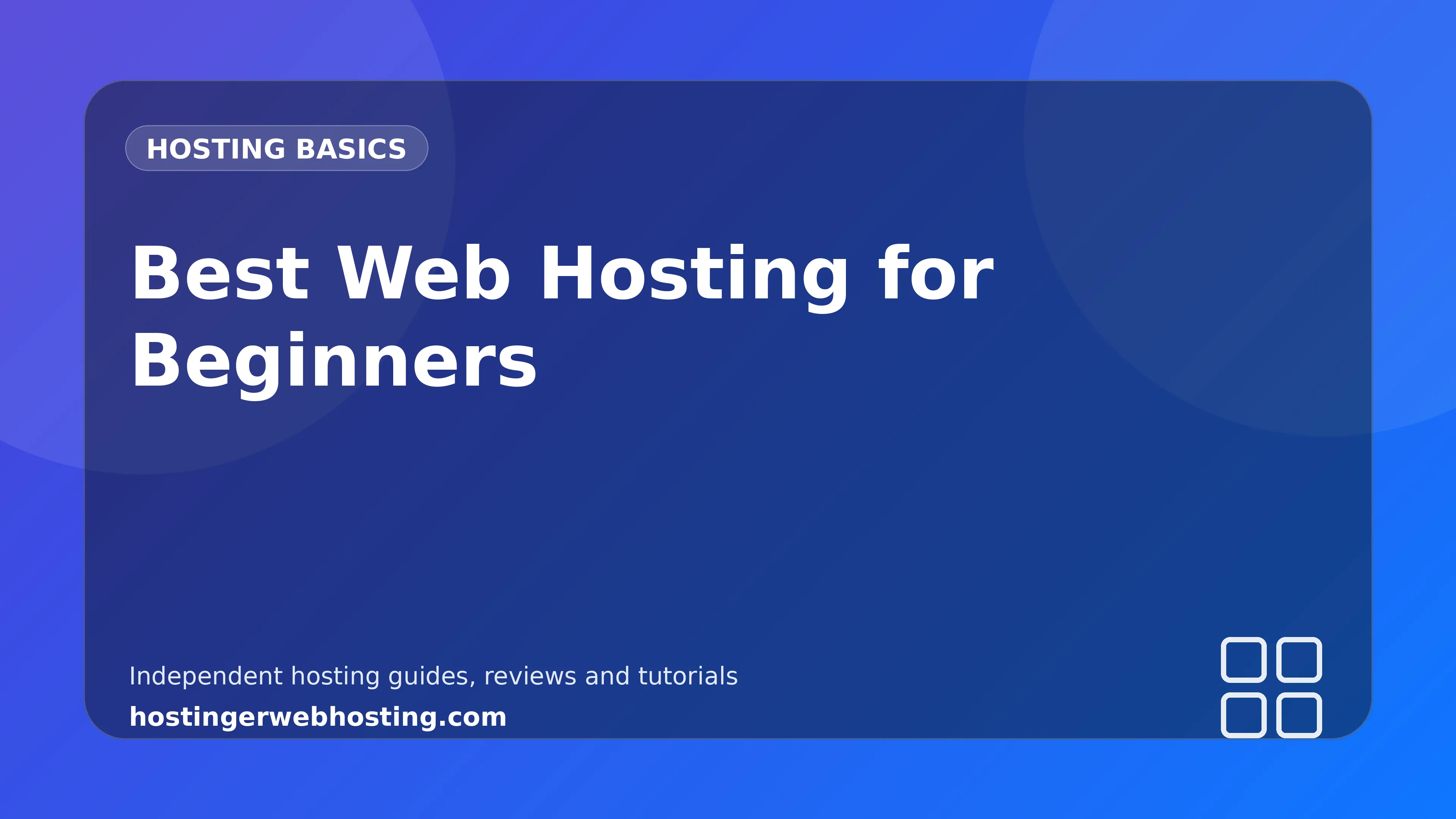 Best Web Hosting for Beginners