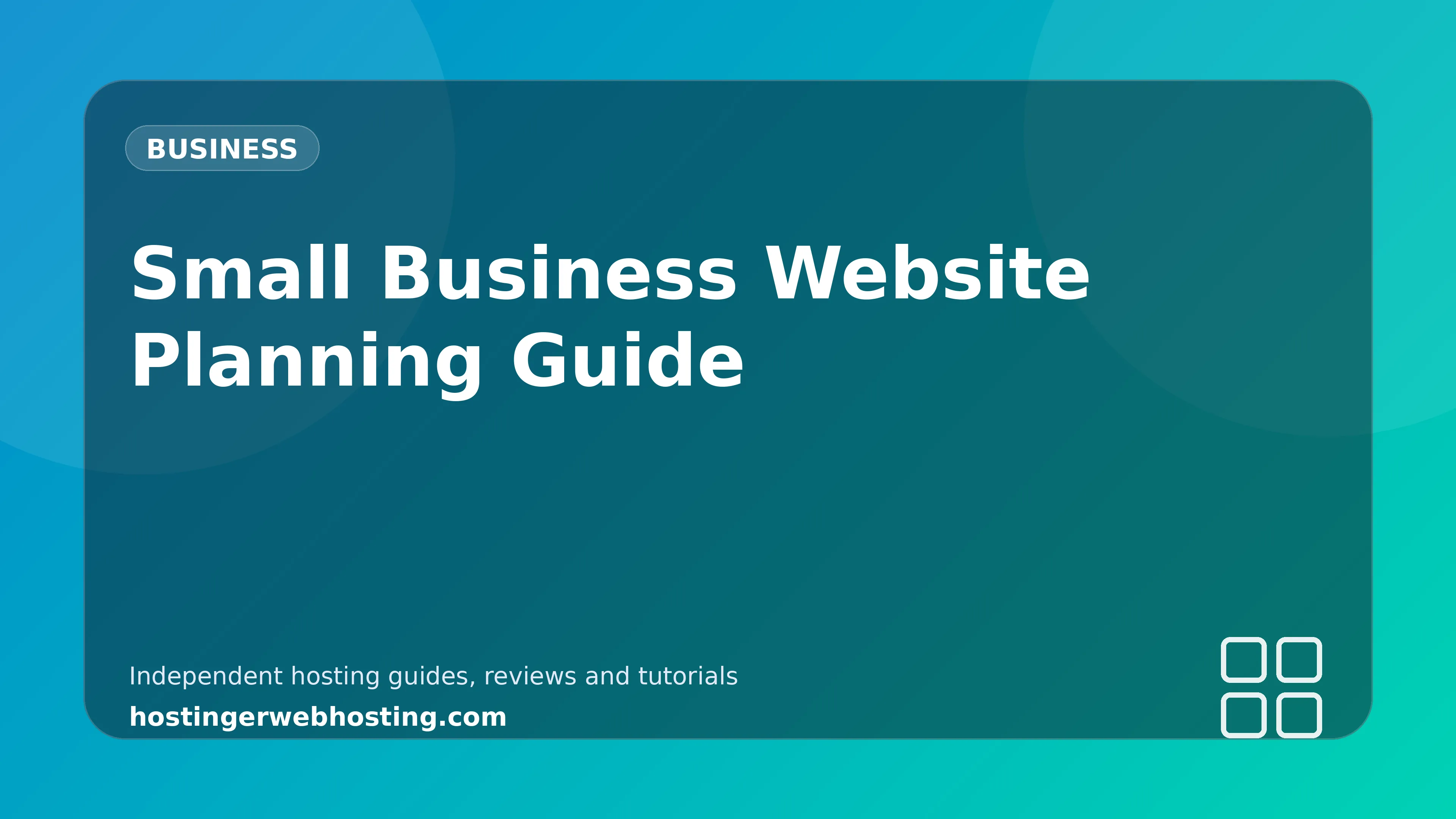 Small Business Website Planning Guide