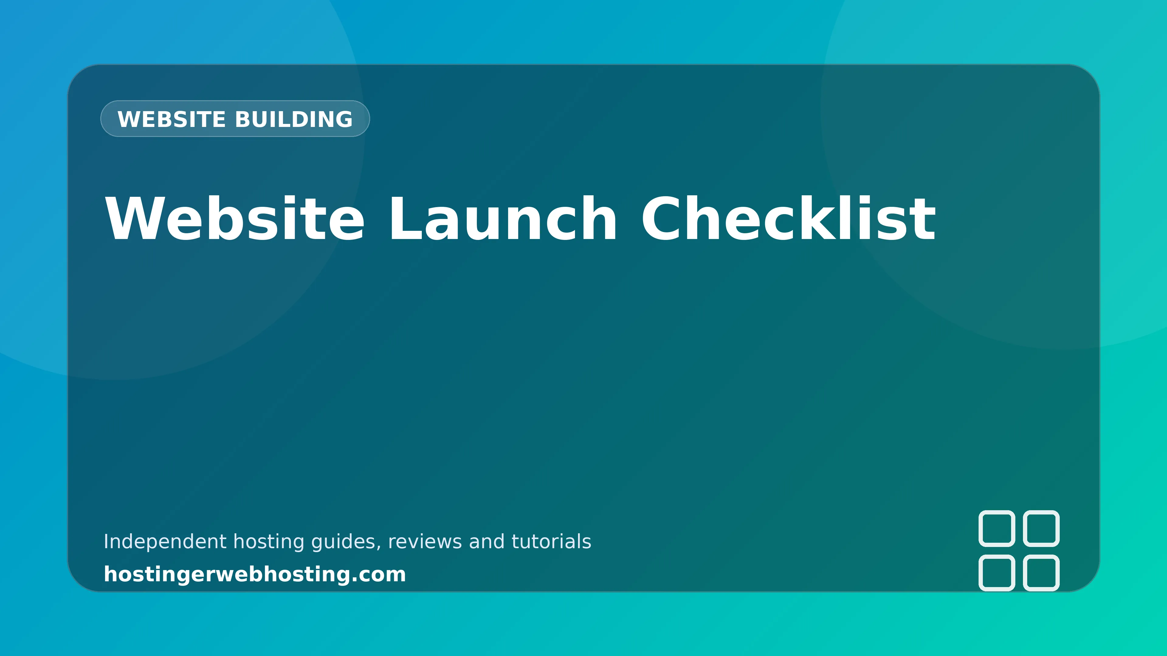 Website Launch Checklist